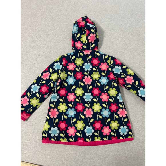 Gymboree Retro Floral Rain Wind Jacket - Girls Medium - Picture 3 of 11